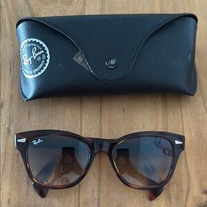 Ray-Ban Brown Sunglasses with Black Case